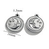 304 Stainless Steel Pendants STAS-WH0027-91I-P-1