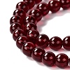 Glass Imitation Garnet Bead Strands GLAA-P051-01-3