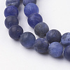 Natural Sodalite Bead Strands G-G735-58F-6mm-A-3