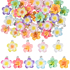 40Pcs 10 Styles Opaque Resin Pendants FIND-SC0019-47-1
