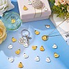 40 Pieces Love Dad Heart Charms Pendant Antique Alloy Heart Charm Father's Day Pendant for Jewelry Necklace Earring Gift Making Crafts JX368A-3
