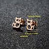 201 Stainless Steel Stud Earrings FS-WGB18B1-03-1