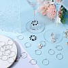 SUNNYCLUE 300Pcs 316 Surgical Stainless Steel Wine Glass Charms Rings STAS-SC0007-19-4