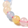 Dyed Natural Malaysia Jade Beads Strands G-G021-02A-14-2