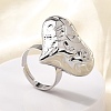 304 Stainless Steel Adjustable Finger Ring RJEW-H244-03P-1