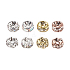 Brass Rhinestone Spacer Beads RB-JP0002-01-4