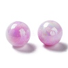 Two Tone Opaque Acrylic Beads SACR-P024-01B-W04-2