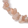 Natural Sunstone Chips Beaded Stretch Bracelets for Women BJEW-JB10046-13-3