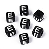 Initial Acrylic Horizontal Hole Beads OACR-ZX006-35E-1