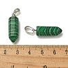 Synthetic Malachite Pendants G-Z067-07P-02-3