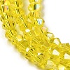 Transparent Electroplate Glass Beads Strands LS-GLAA-F029-2mm-A21-3