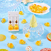20Pcs 10 Styles Transparent Resin Bread-shaped Turtle Pendants RESI-TA0005-24-7
