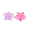 UV Plating Transparent Acrylic Beads OACR-Q204-07-2