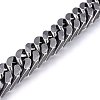 304 Stainless Steel Curb Chains Bracelets BJEW-E346-08B-2