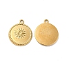 Ion Plating(IP) 304 Stainless Steel Pendants Rhinestone Settings STAS-B032-09G-1