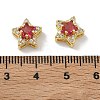 Brass Micro Pave Cubic Zirconia Slide Charms KK-D226-02G-03-3