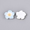 Plumeria Flower Opaque Resin Cabochons CRES-T025-30M-02-3