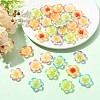 30Pcs 6 Colors Resin Cabochons RESI-YW0005-98-4