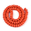 Opaque Spray Painted Glass Beads X-GLAA-ZX008-8mm-18M-2