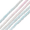 Transparent Gradient Color Glass Beads Strands GLAA-H021-01A-17-2