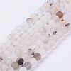 Natural Agate Beads Strands G-J376-07-6mm-1