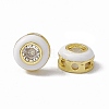 Rack Plating Brass Cubic Zirconia Beads KK-C007-15G-02-1