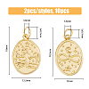 10Pcs 5 Style Rack Plating Brass Pendants KK-DC0002-67-2