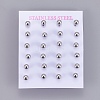 304 Stainless Steel Ball Stud Earrings EJEW-F0061-06E-P-2