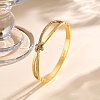 304 Stainless Steel Hinged Bangles for Women BJEW-U022-02G-2