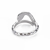 Snake Shape Rack Plating Alloy Cuff Rings RJEW-Q163-011B-RS-2