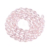 Electroplate Transparent Glass Beads Strands GL-N002-01A-A03-2