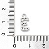 Brass Micro Pave Clear Cubic Zirconia Pendants ZIRC-I067-02D-3