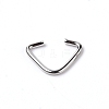 304 Stainless Steel Triangle Rings STAS-WH0023-77A-1