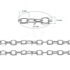 Brass Cable Chains CHC-034Y-P-NF-6