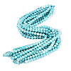 Anti-Tarnish Electroplate Glass Beads Strands EGLA-ZX010-8mm-10-3