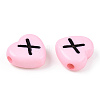Horizontal Hole Opaque Acrylic Beads SACR-Q126-04D-4