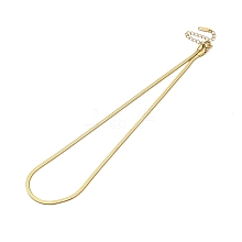 Ion Plating(IP) 304 Stainless Steel Herringbone Chain Necklace for Men Women NJEW-E076-03B-G