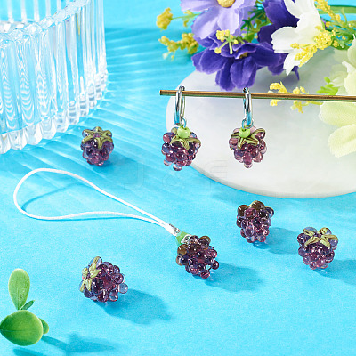 4Pcs Handmade Lampwork Beads LAMP-TA0002-24F-1