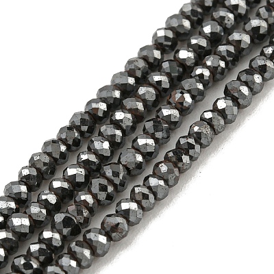 Electroplated Synthetic Non-Magnetic Hematite Beads Strands G-C136-K01-03-1