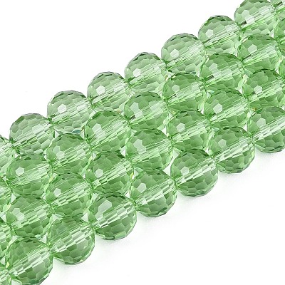 Transparent Glass Bead Strands GLAA-R095-8mm-28-1