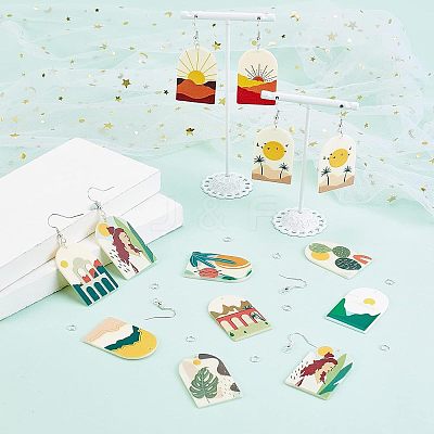 DIY Dangle Earring Making Kits DIY-NB0005-18-1
