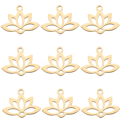 201 Stainless Steel Pendants STAS-SC0005-72G-1
