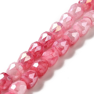 Electroplate Glass Beads Strand GLAA-G088-03-1