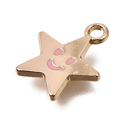 Alloy with Enamel Charms AL-CBA2F44-03G-03-1