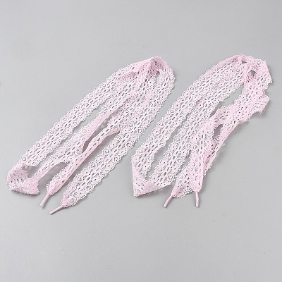 Polyester Lace Shoelaces FIND-WH0126-801D-1