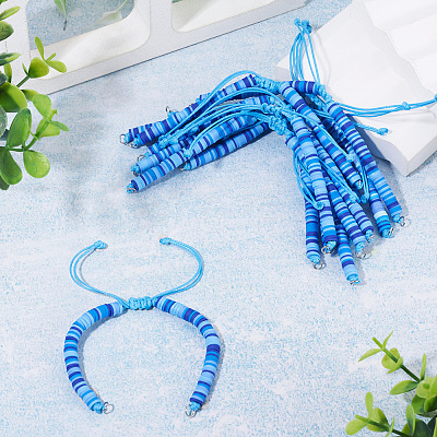 Handmade Polymer Clay Bead Bracelets Making AJEW-TAC00078-1