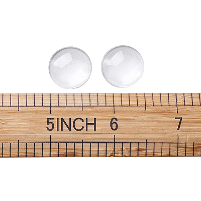 Transparent Glass Cabochons GGLA-CD0001-01-1