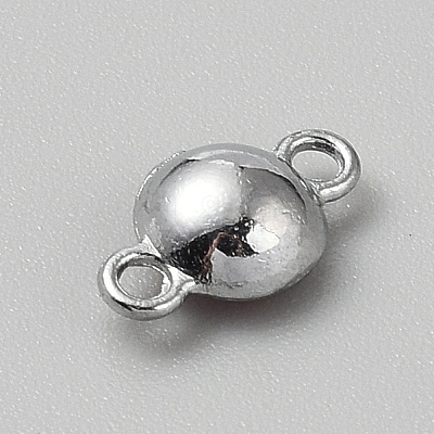 Faceted Glass Flat Round Connector Charms FIND-WH20042-56E-1