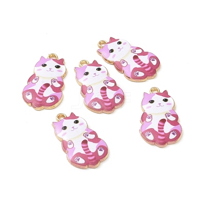 Alloy Enamel Pendants FIND-E031-02F-1