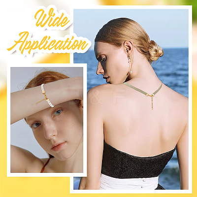60Pcs 3 Size Long-Lasting Plated Brass Ribbon Ends KK-BBC0008-38-1